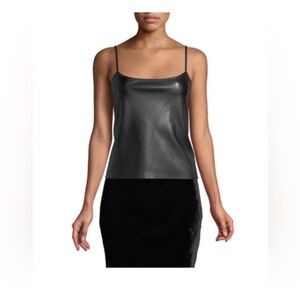 ✨SOLD✨ Theory Bedford Faux Leather Skinny Tank Neiman Marcus Exclusive